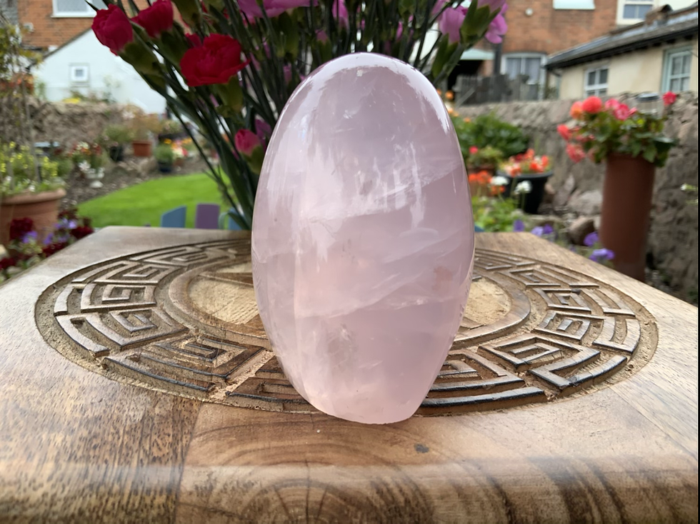 Thumbnail: Jelly Rose Quartz Crystal Freeform