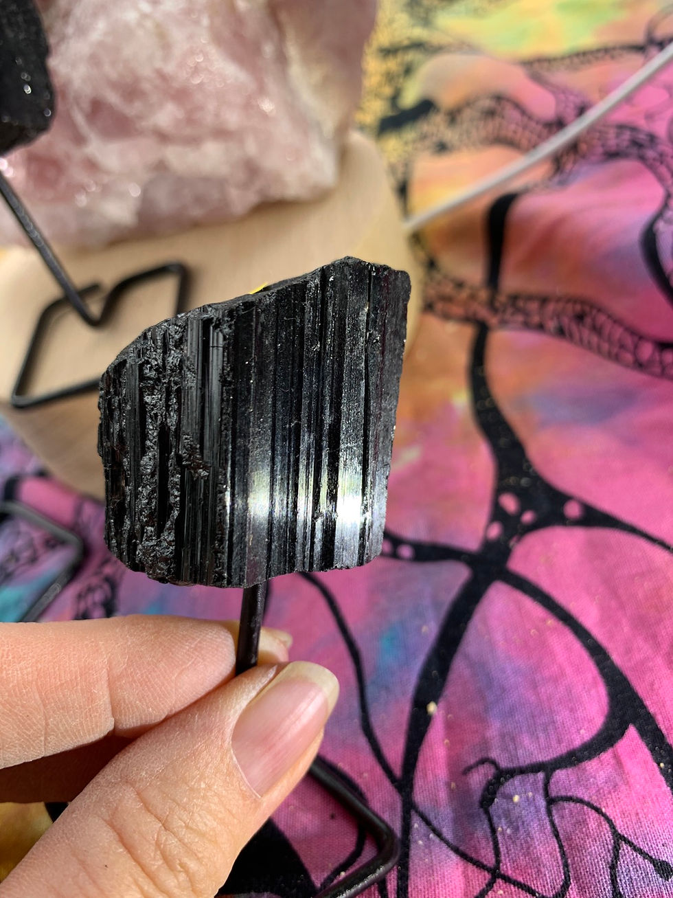 Thumbnail: Black tourmaline on  stand