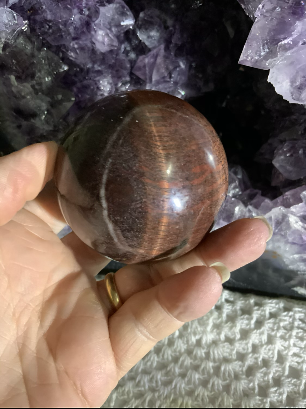 Thumbnail: Red Tigers Eye (Dragon Eye) Sphere