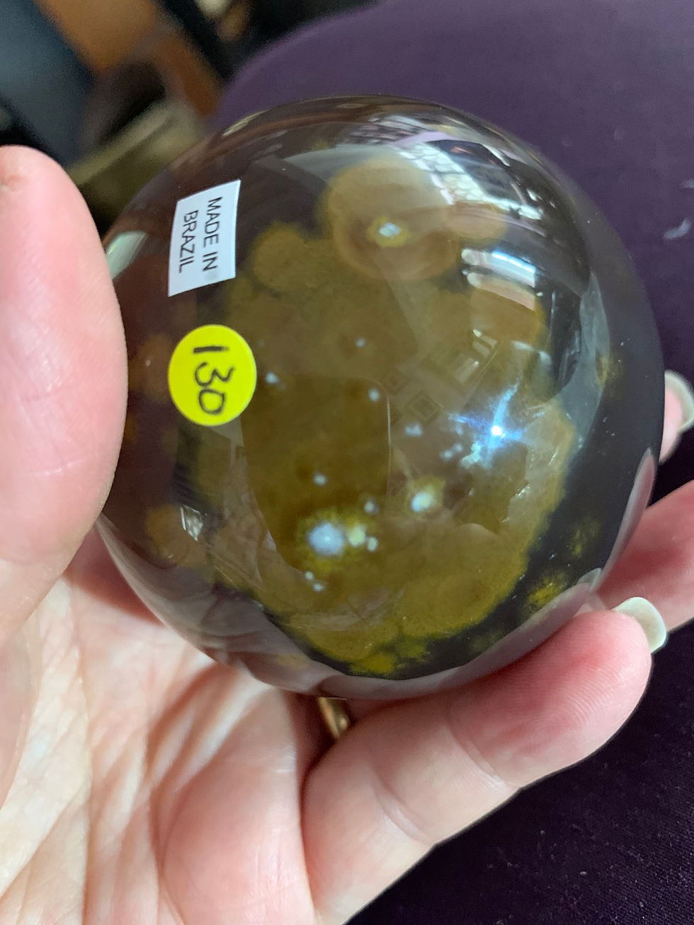 Thumbnail: Agate Druzy Quartz  Sphere