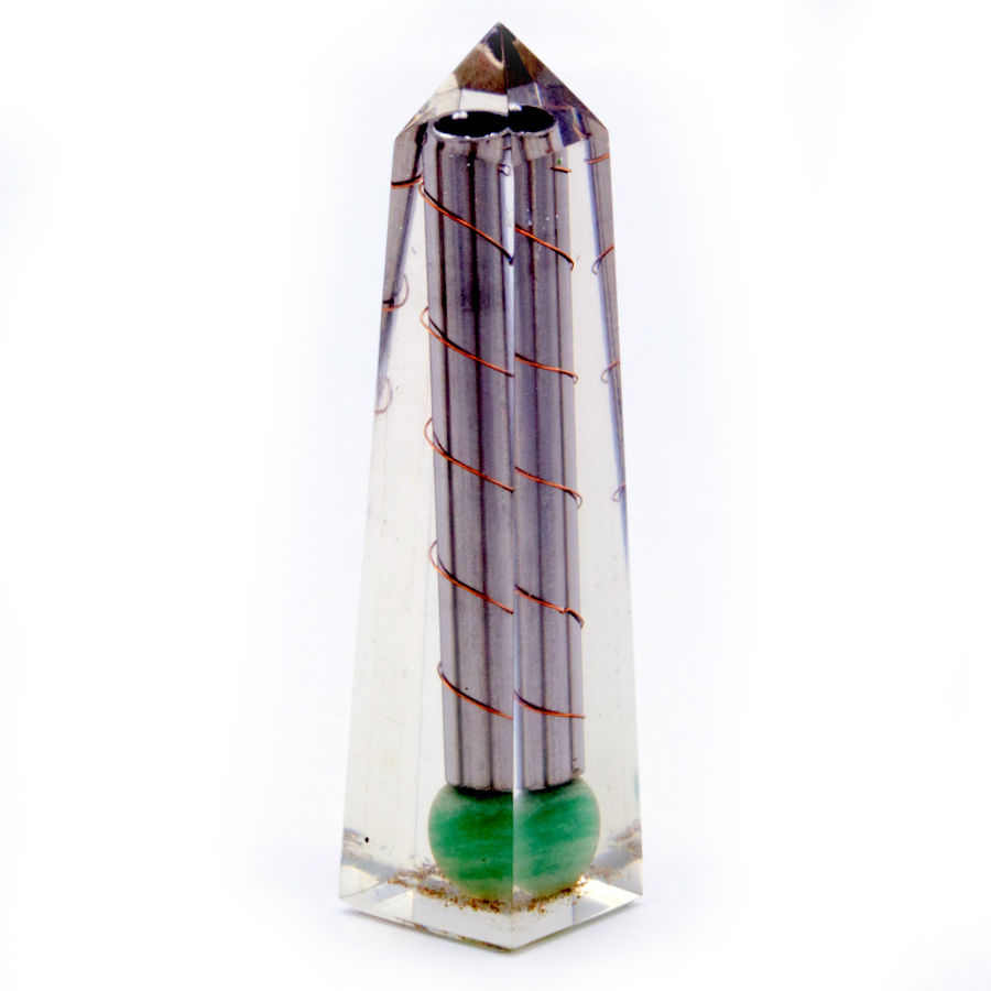 Orgonite Obelisk Power Tower Green Aventurine - 110x30 mm
