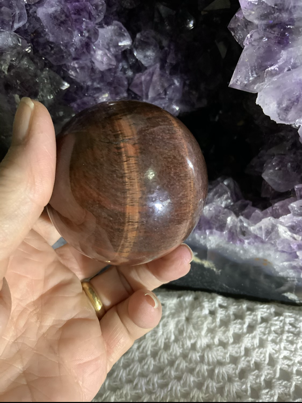 Thumbnail: Red Tigers Eye (Dragon Eye) Sphere