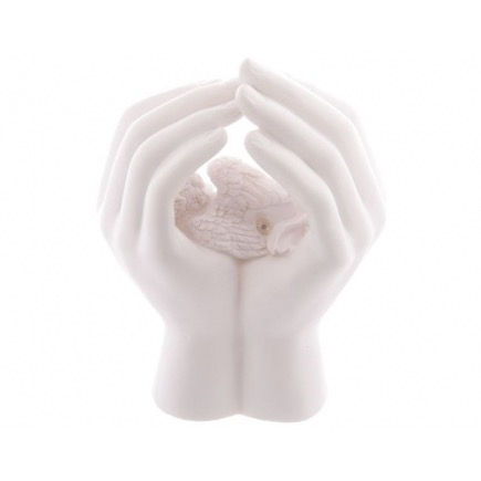 Thumbnail: Sleeping Cherub in Hands LED Lights