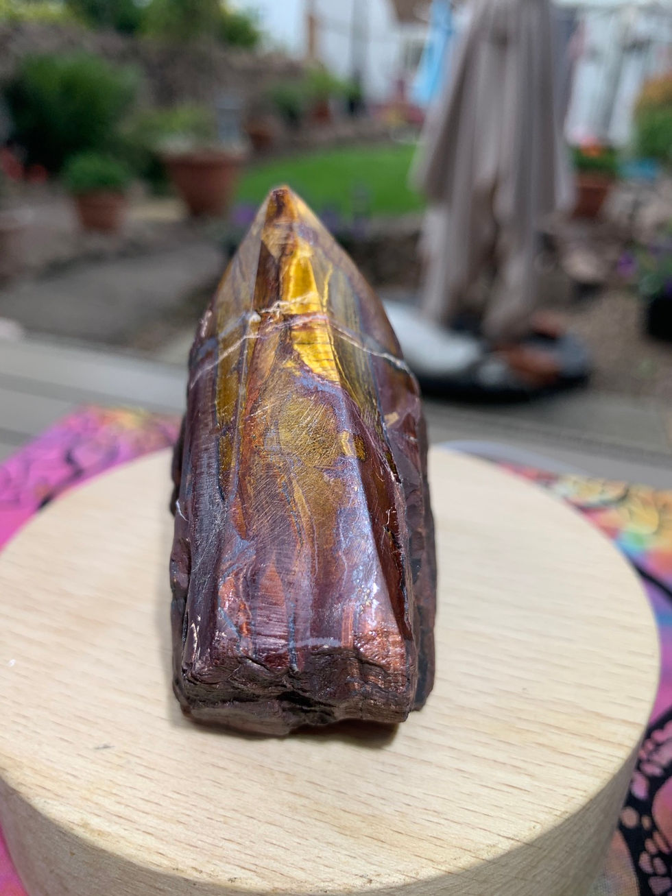 Tigers Eye Carved Point