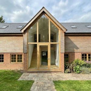 Self build barn style house