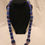 Thumbnail: African Chevron Trading Beads-Blue Necklace