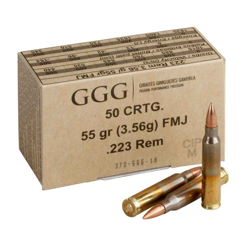 GGG .223 rem FMJ 55grs