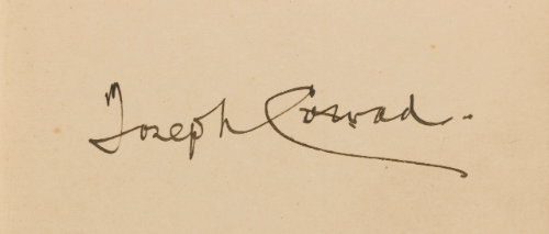 Assinatura de Joseph Conrad