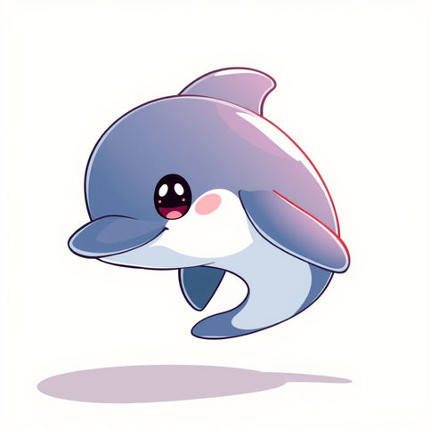 Sea Dolphin: Cute - Tee.
