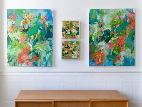 My painting Flores de Casa Limones oil painting is off to a new home