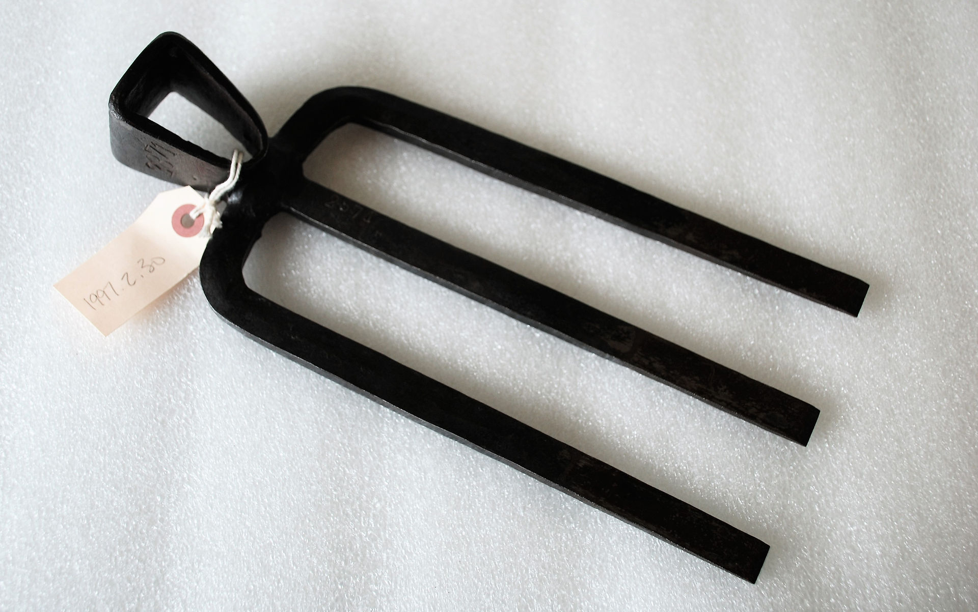 Artist Unknown, 3-tine Cultivator, c. 19th century. Iron. Gift of Kenneth Lynch & Sons, 1997.2.30.