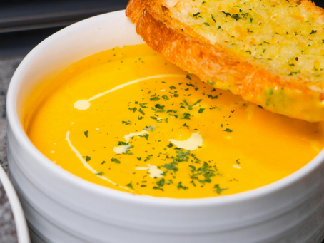 Pumpkin Coconut Curry Soup ,Vegan Vegetarian