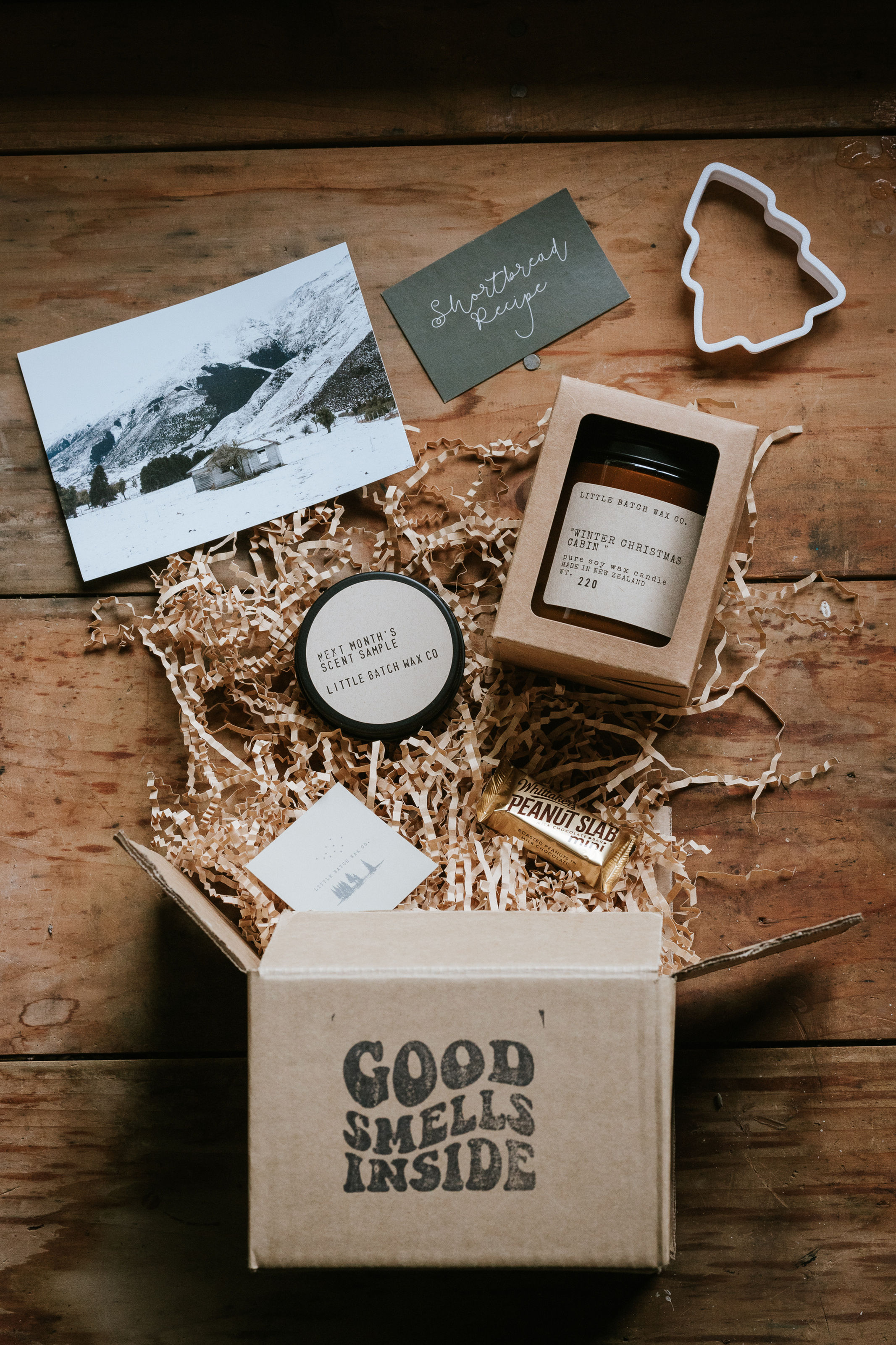 December Candle Club Subscription Box "Winter Christmas Cabin"