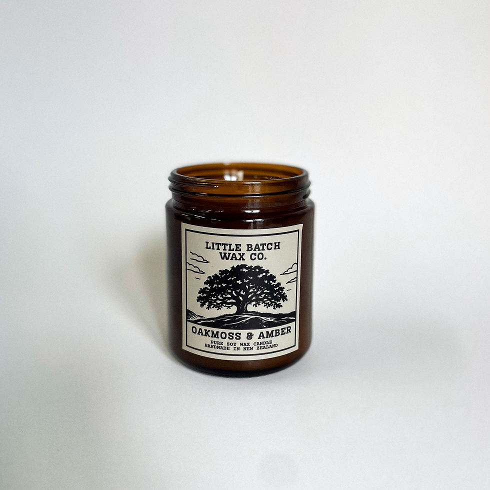 Thumbnail: "OAKMOSS & AMBER" pure soy candle / musk, moss, blonde wood, amber, tonka bean