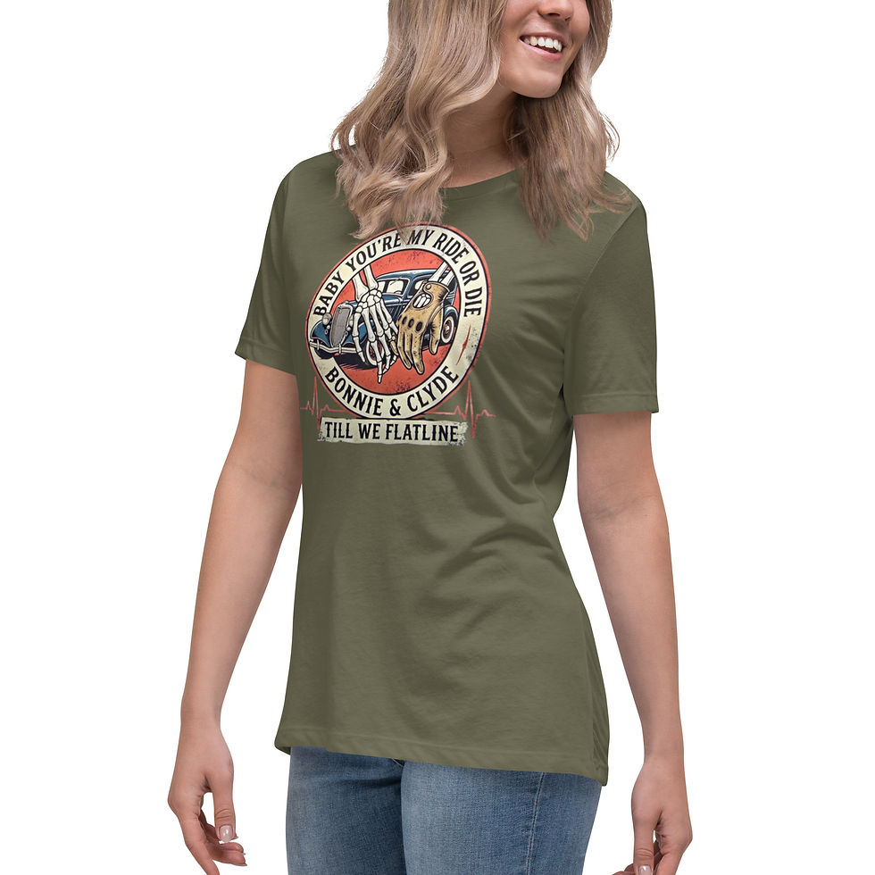 Thumbnail: Bonnie & Clyde Women's Relaxed T-Shirt