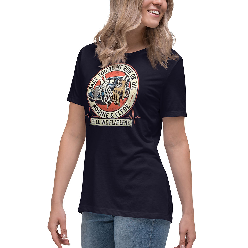 Thumbnail: Bonnie & Clyde Women's Relaxed T-Shirt