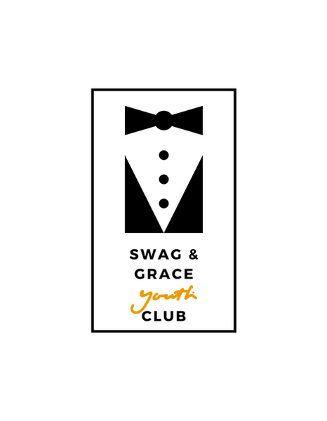 Swag & Grace Ambassador badge featuring an icon of a confident, poised figure with the text 'Swag & Grace Ambassador' underneath, representing completion of the Swag & Grace program by Our Generation Cares