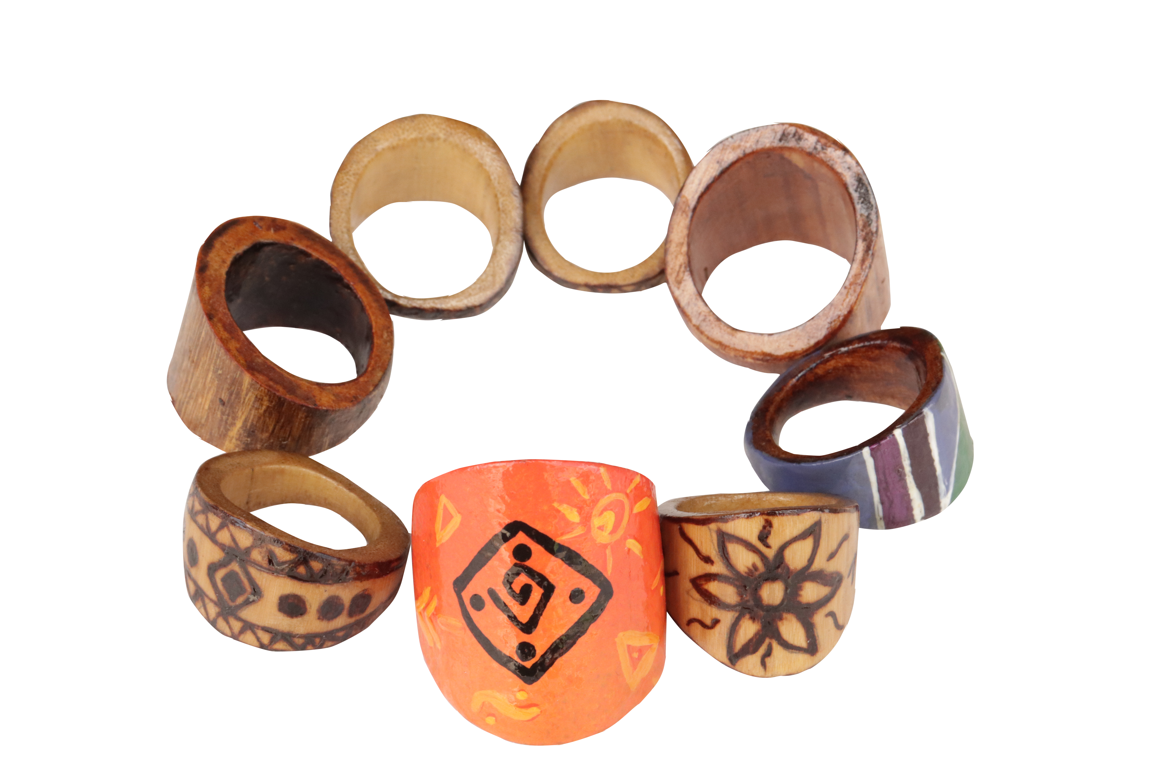 Anillos en bambú