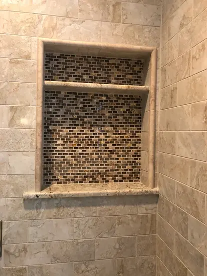 Meadow inside guest shower