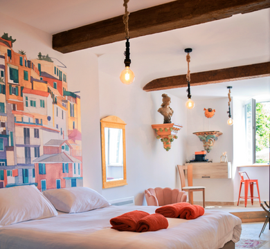 Suite rouge Le 1693 - Gîte avec Jacuzzi