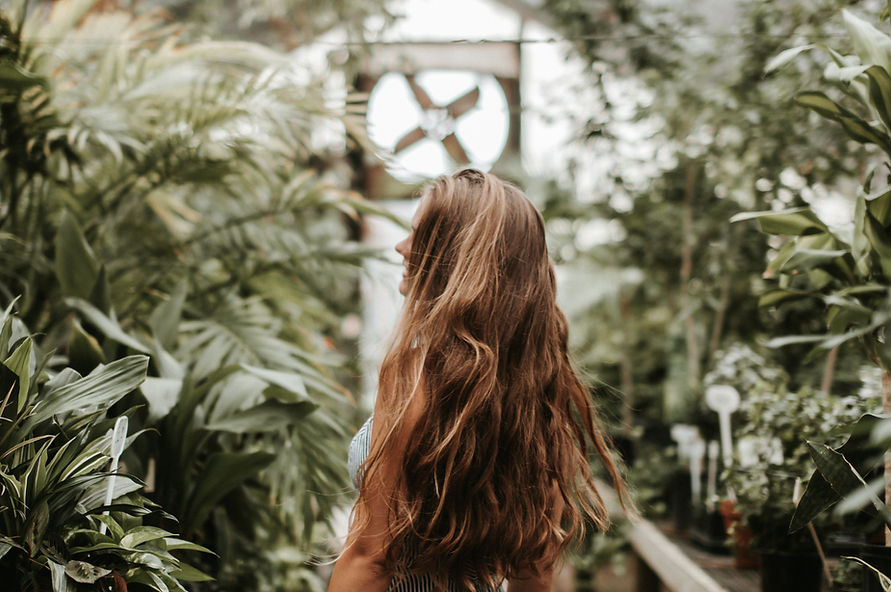 植物の女性