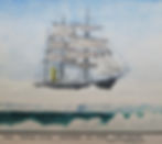original 1931 watercolour painting of Captain Scott 'Terra Nova'