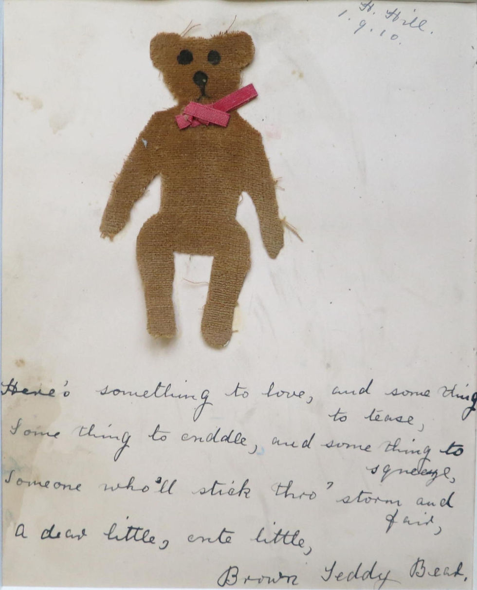 rare original antique teddy bear from 1910