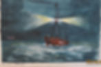 original 1917 watercolour painting of the Gull lightship