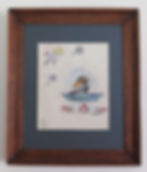 Thumbnail: 1918 rare drawing of RMS Olympic in oak frame