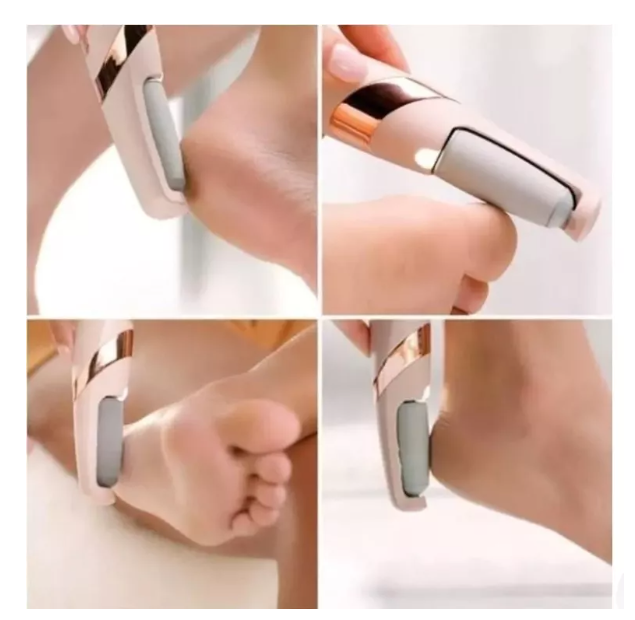 Miniatura: Lixadeira Elétrica para os Pés Recarregável e Prática com Rotação de 360°