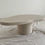 Thumbnail: Microcement Organic Shape Coffee Table with single cylinder base