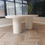 Thumbnail: Microcement  Oval Pill Dining Table with two cylinder bases (6cm thick top)