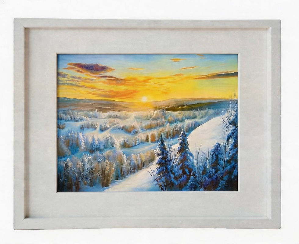 Thumbnail: Winter Sunrise Photo Paper Art Print