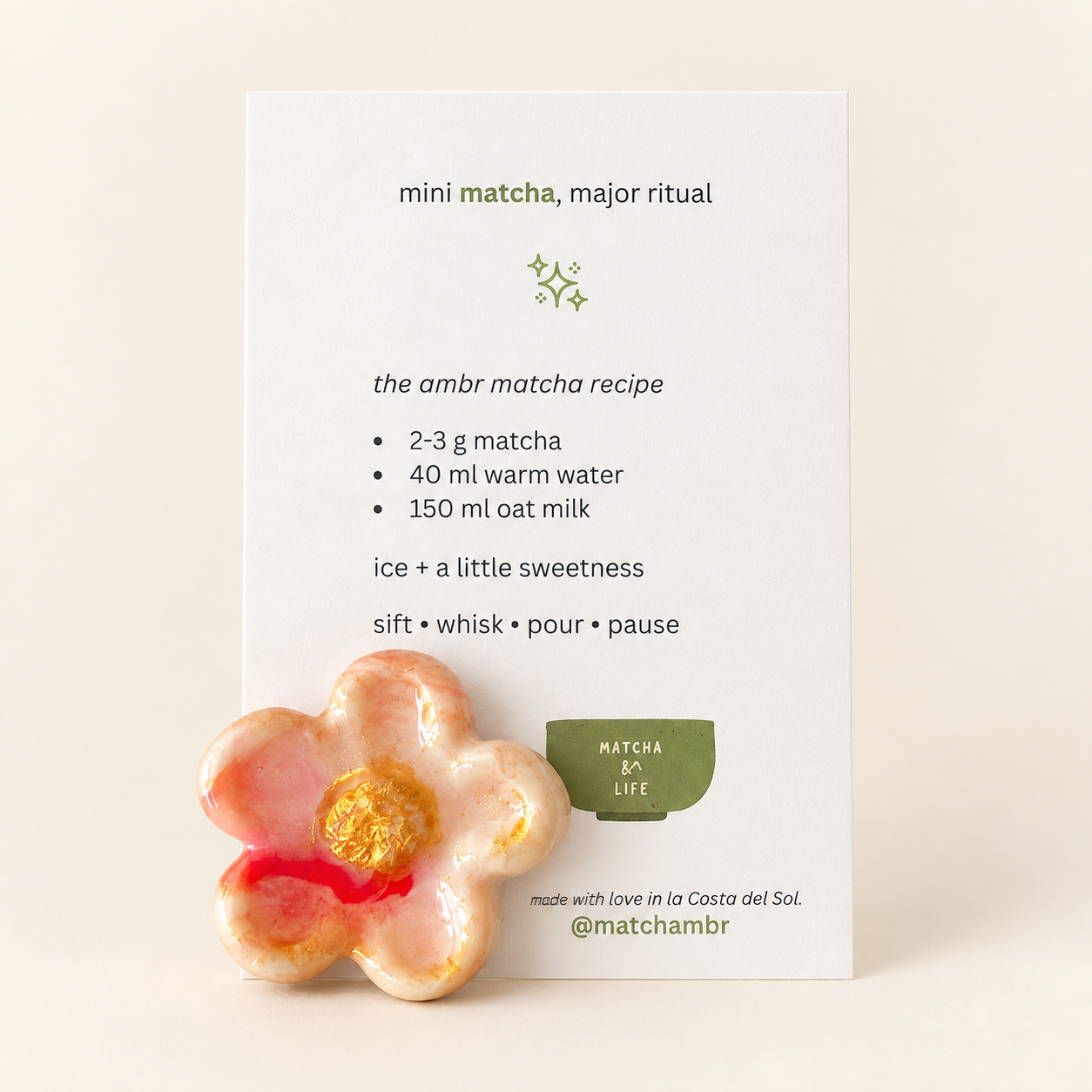 Peach Blossom Resin Magnet