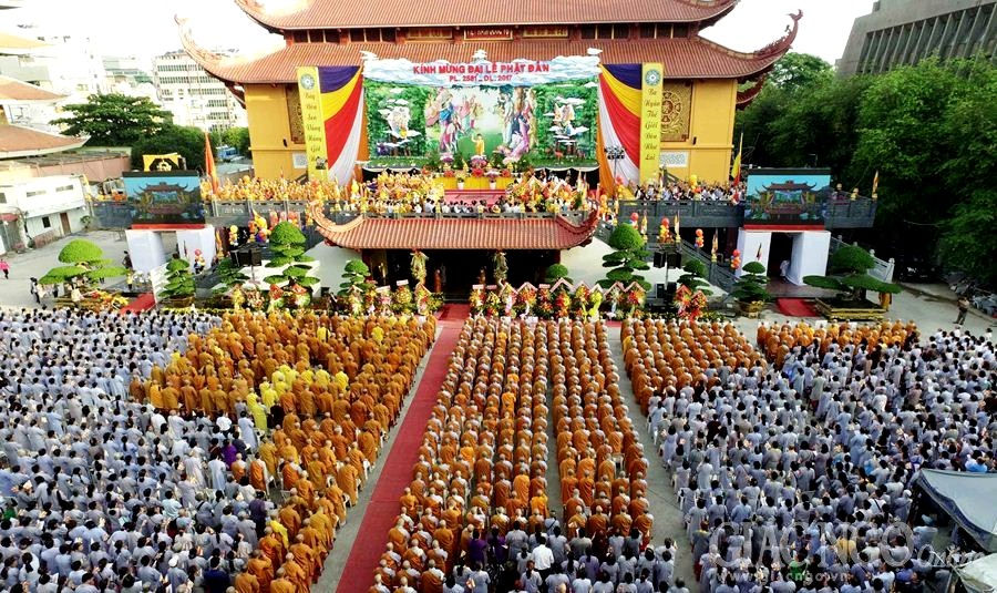 Citizens gathering to celebrate the festival