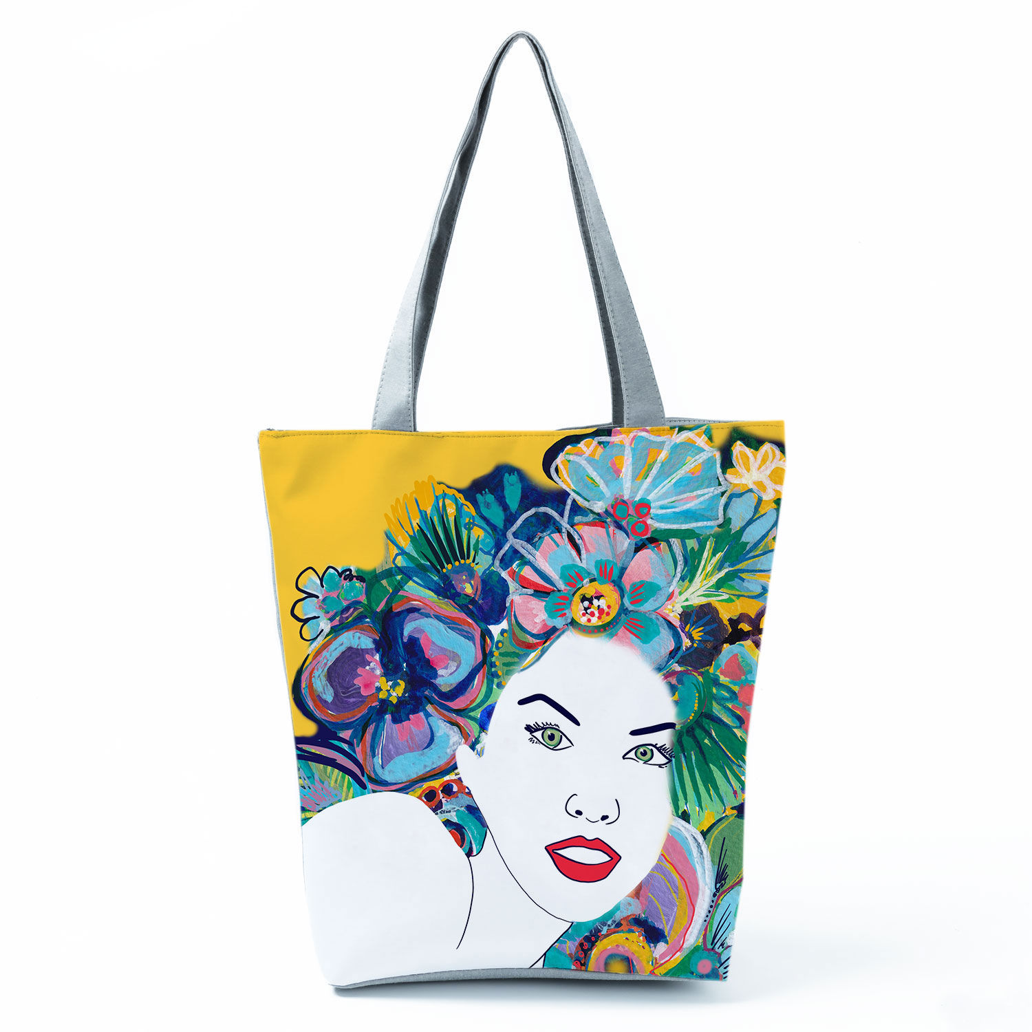 GlamourWhirl Day Bag Shopper Tote Unique Artisan Colourful YELLOW