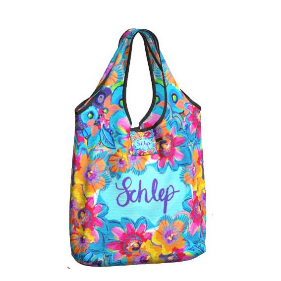 Fold Up Shopper- Handy bag in a bag- SCHLEP- Blue