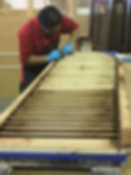 Knotty Alder Staining Process