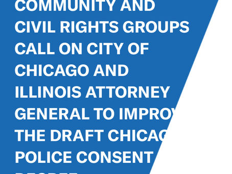 Chicago Consent Decree 1st draft unacceptable
