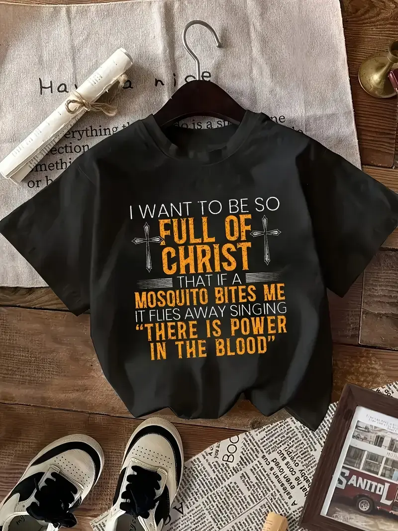 Thumbnail: Women's "I want to be so full of Christ" Statement Tee