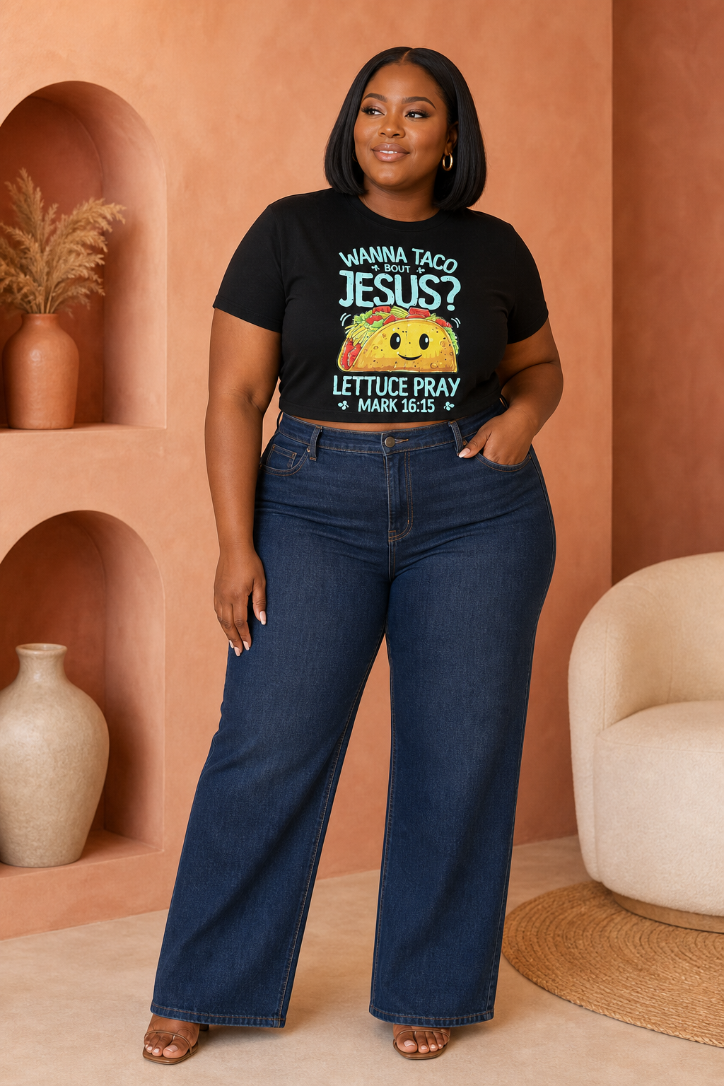 Women’s “Wanna Taco Bout Jesus?” Statement Tee