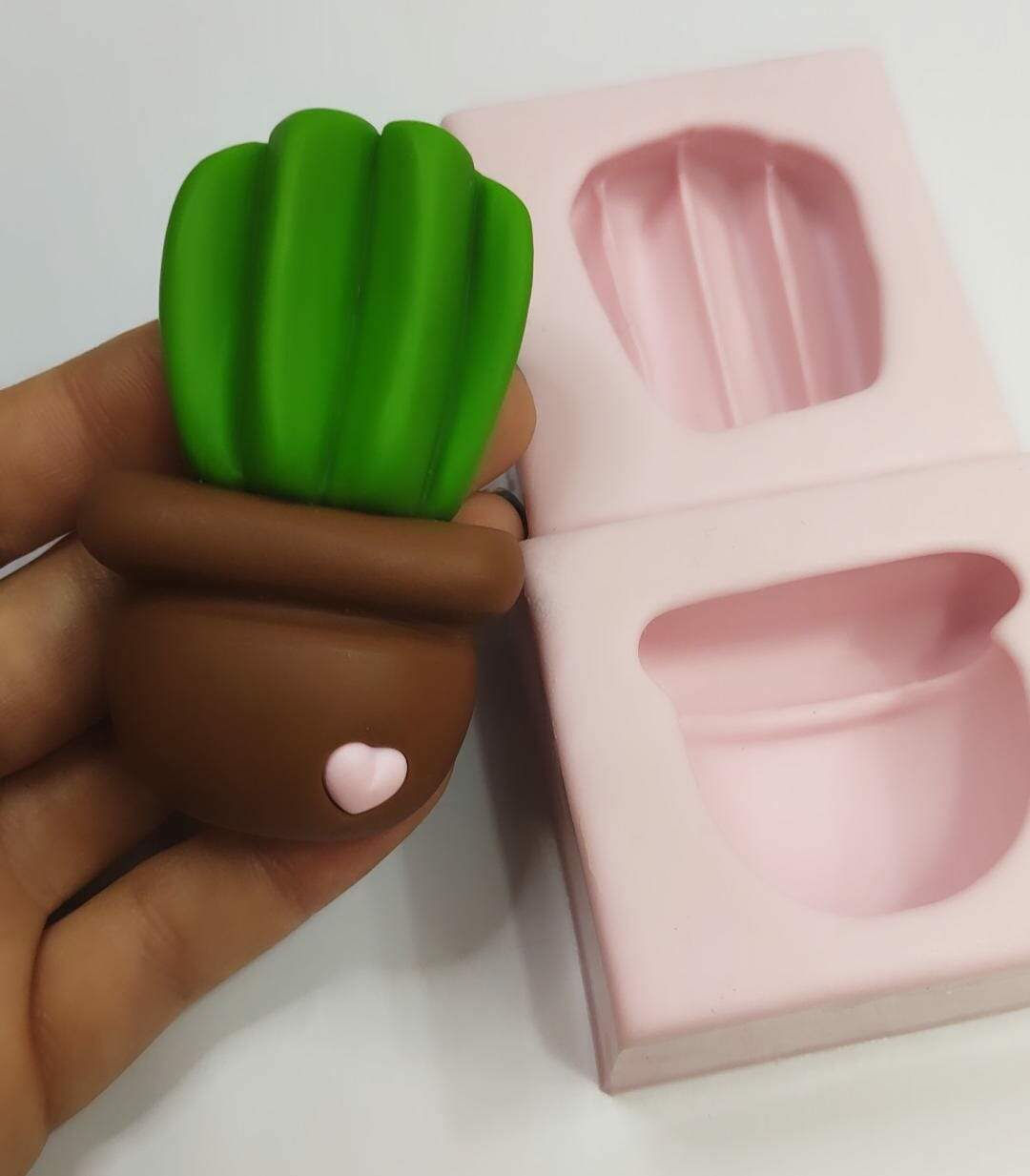 Cactus Arretado Silicone Mold Angelica Barbosa