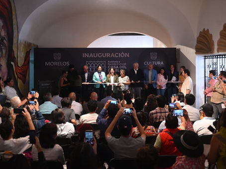 Reaviva gobierno de Margarita González Saravia el arte morelense con apertura del Auditorio y Recinto Cultural Casa del Pueblo
