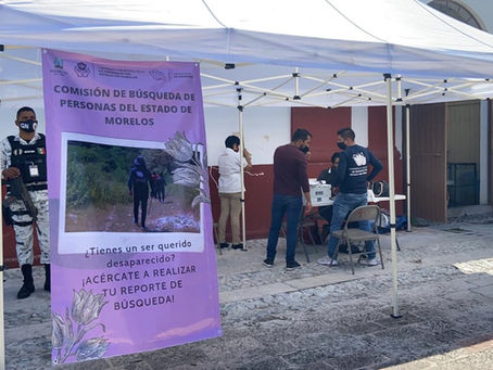 Instalan en Cuautla módulo para buscar a personas desaparecidas
