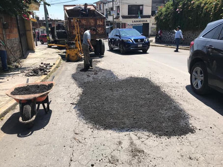 Intensa jornada de bacheo realiza el Ayuntamiento de Cuernavaca