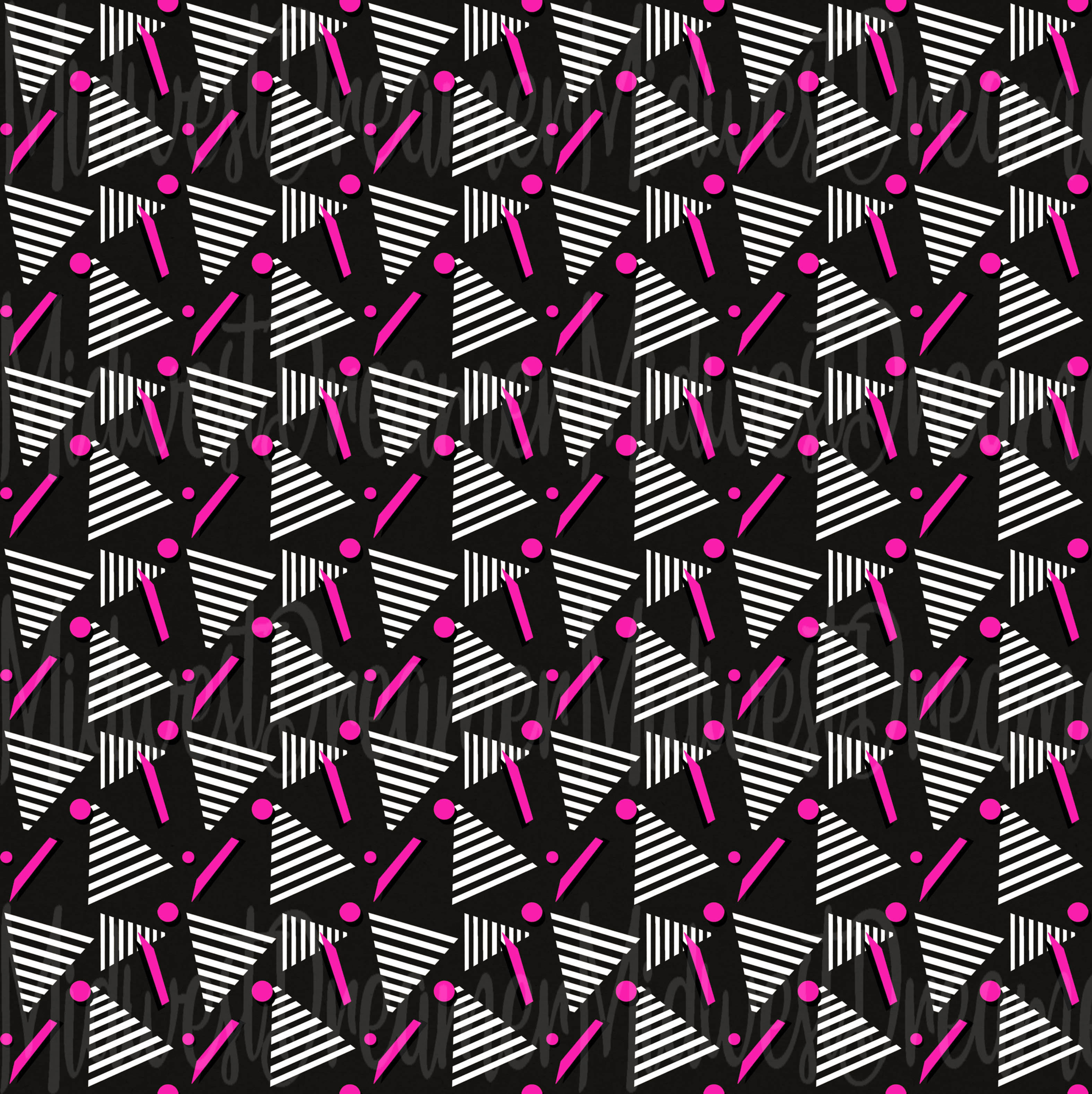 80s Shapes Pink