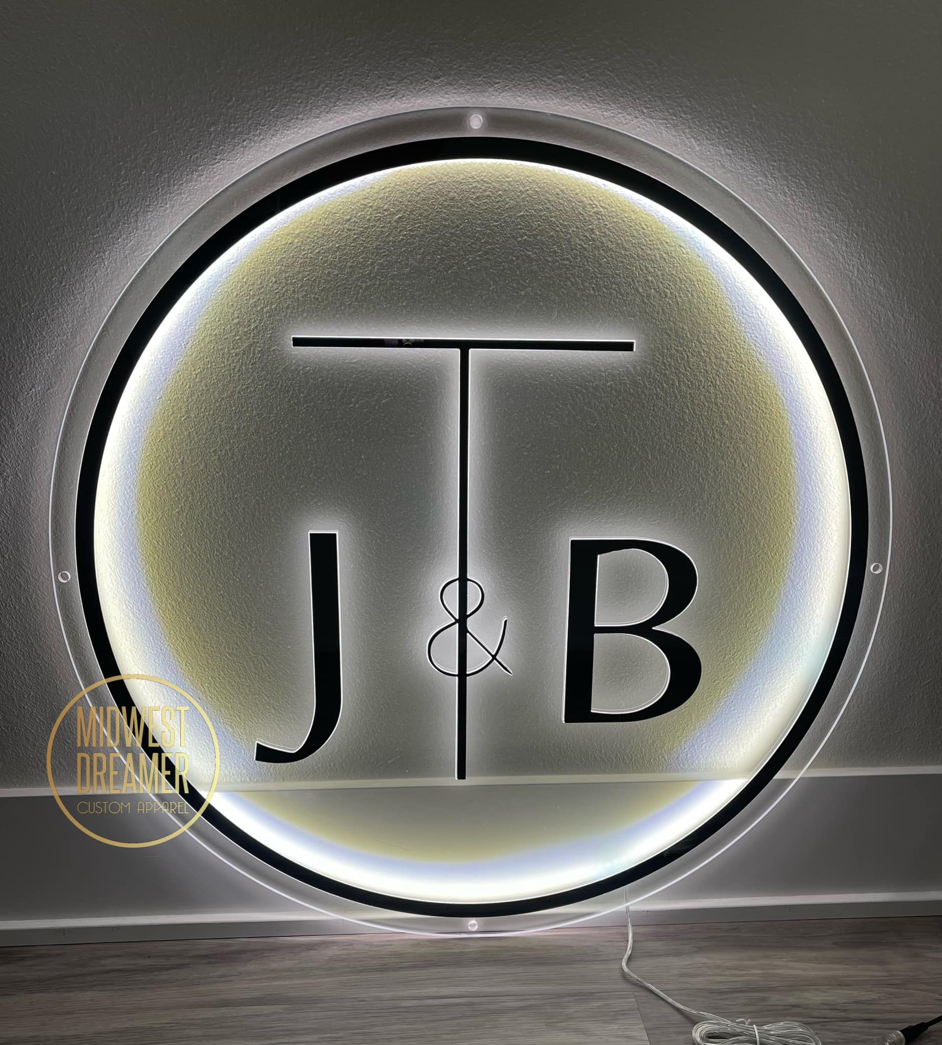 Custom Round Acrylic LED Sign