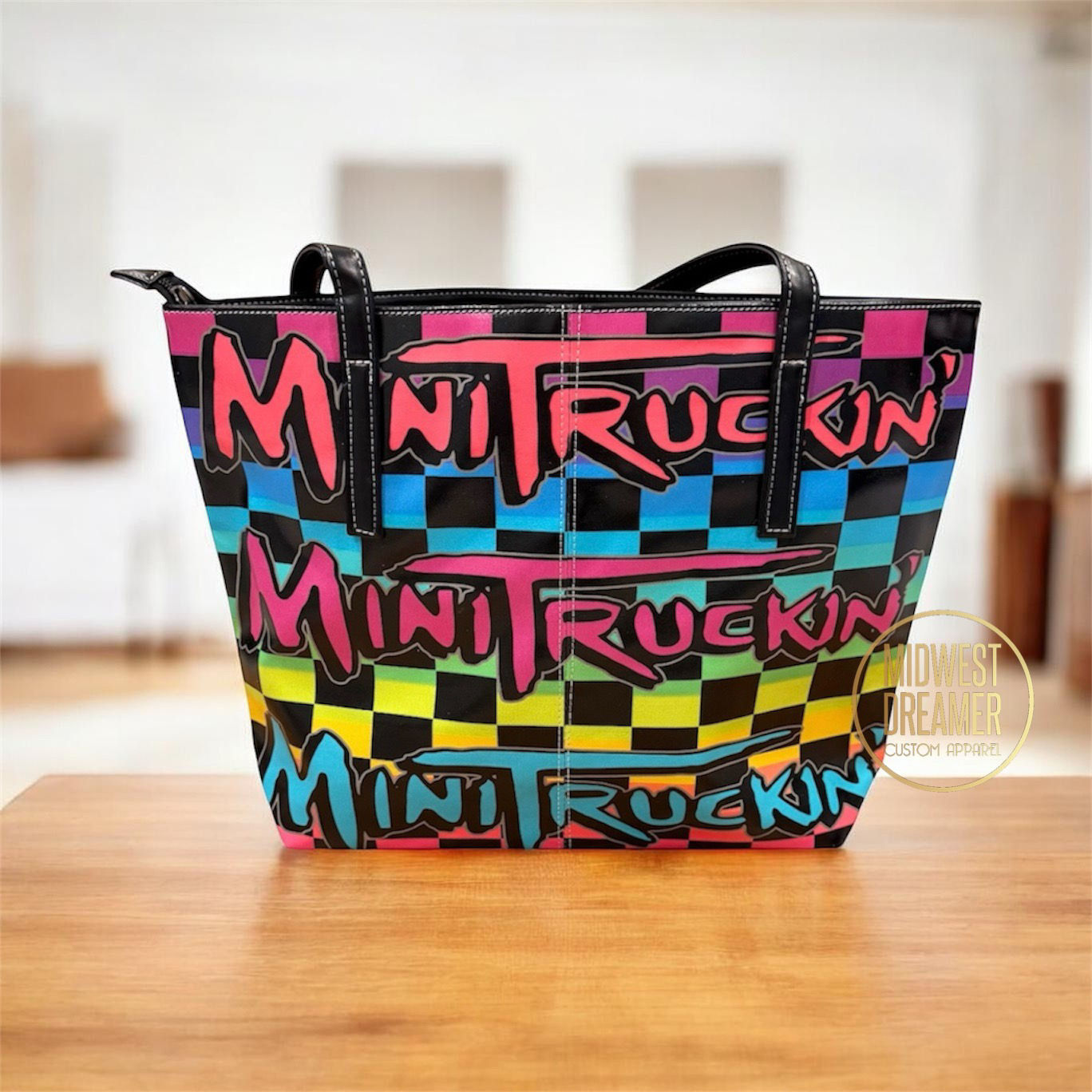 Minitruckin Checkered Handbag