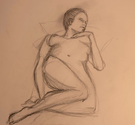 20 minute Pose in graphite
