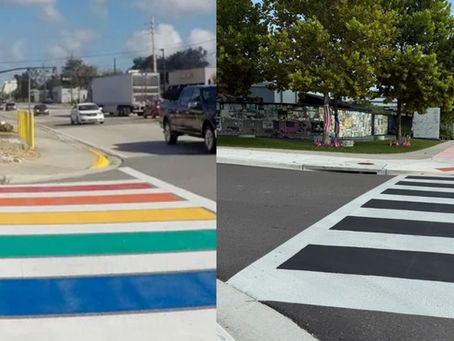 Florida’s Midnight Act of Erasure: Pulse Memorial Crosswalk Painted Over in Orlando, Protesters Repaint